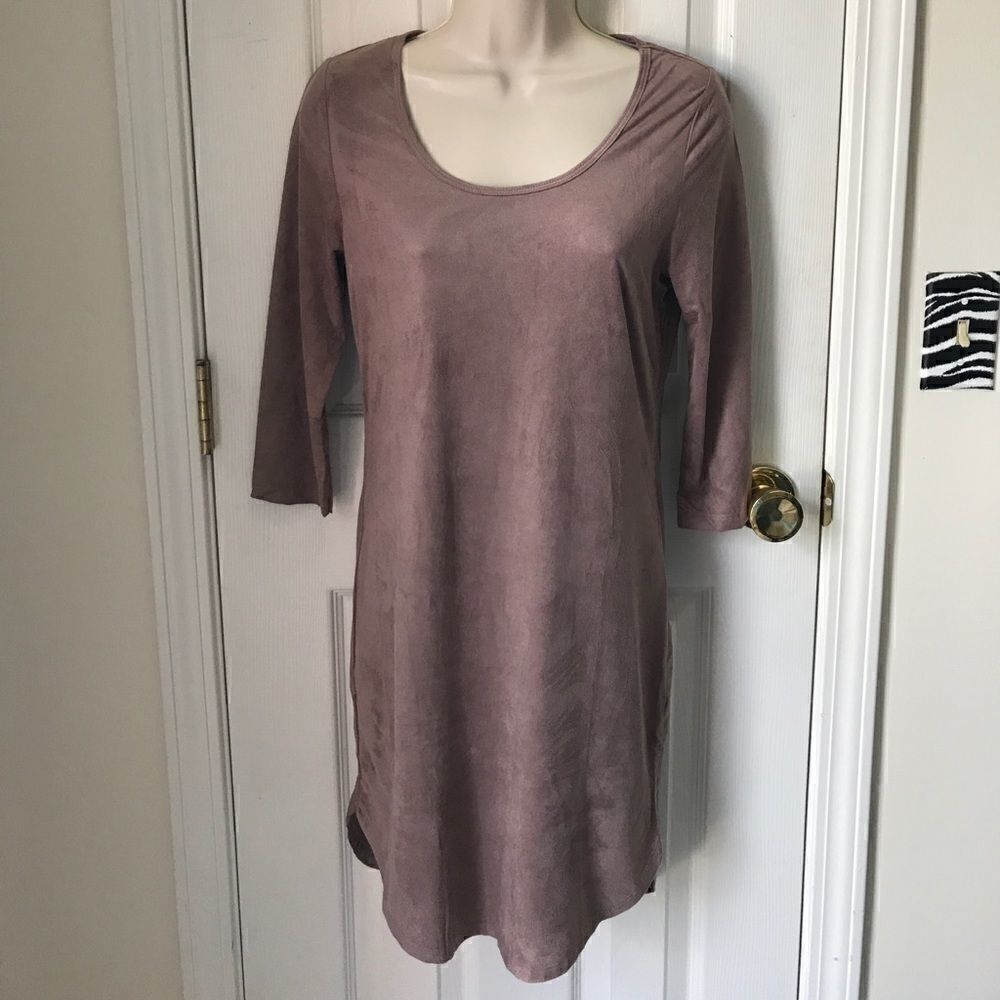 Faux Suede Bodycon dress